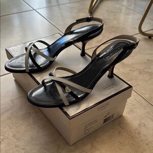 Coach Black and White Women's Sandals